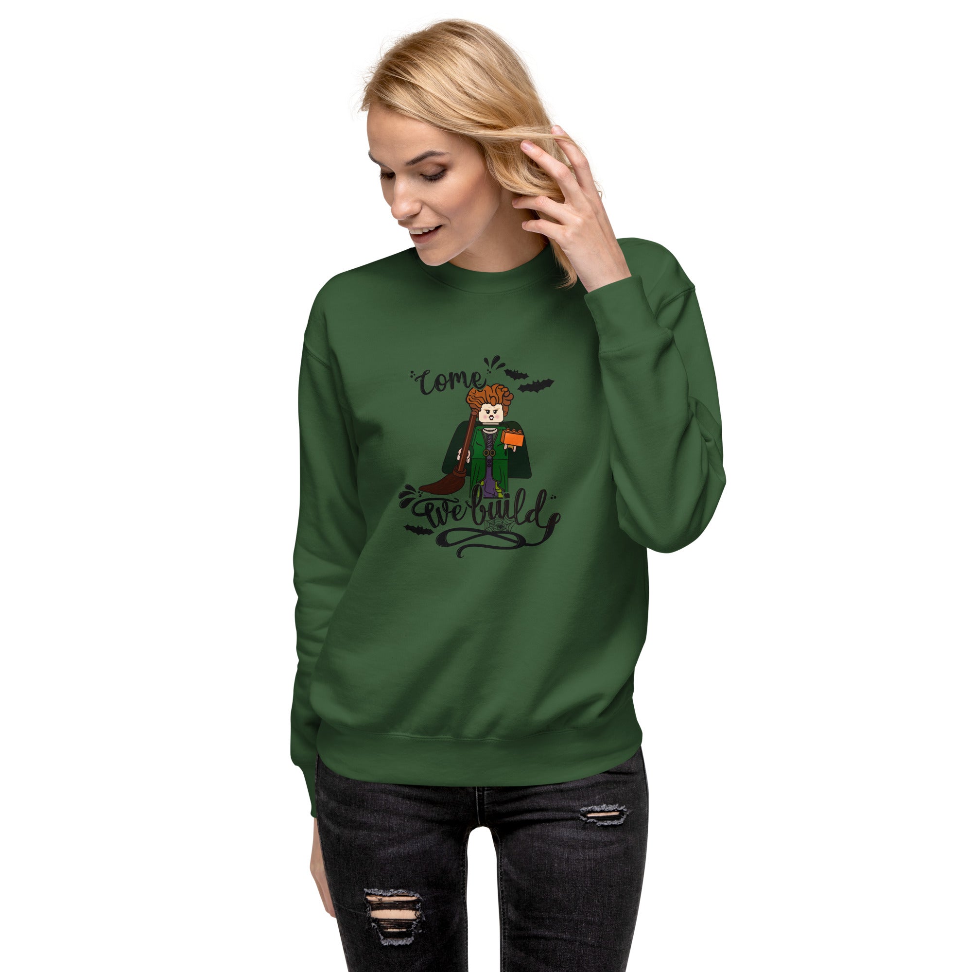Halloween Winifred Building Bricks Premium Sweatshirt - StudBee